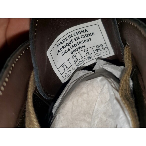 Camel Crown Vintage Chukka Boot Mens 9.5 Dark Brown Leather Small Defect On Sole main image 9